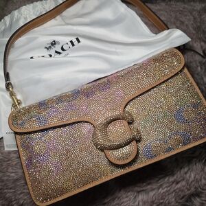 SOLD ON DEPOP - Coach Rainbow Crystal Tabby 26